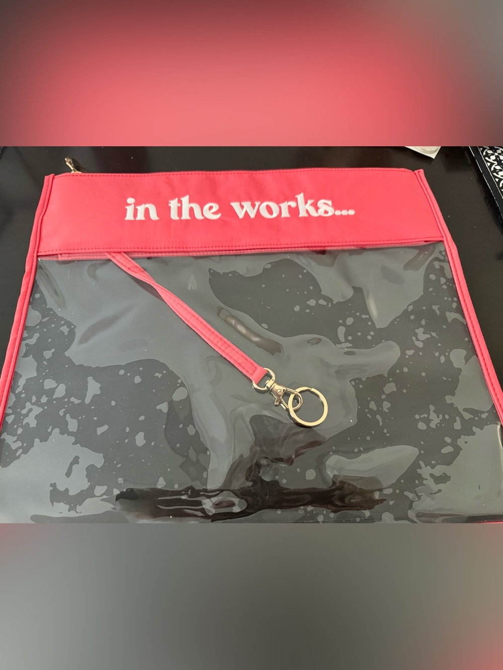 What’s the stitch coral needlepoint project bag